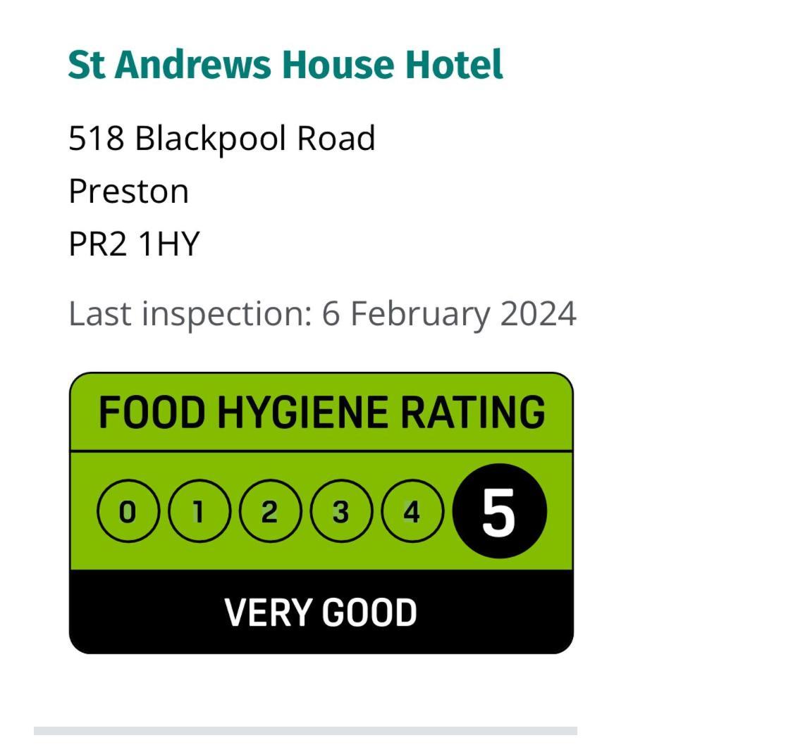 St Andrews House Hotel Preston  Eksteriør bilde